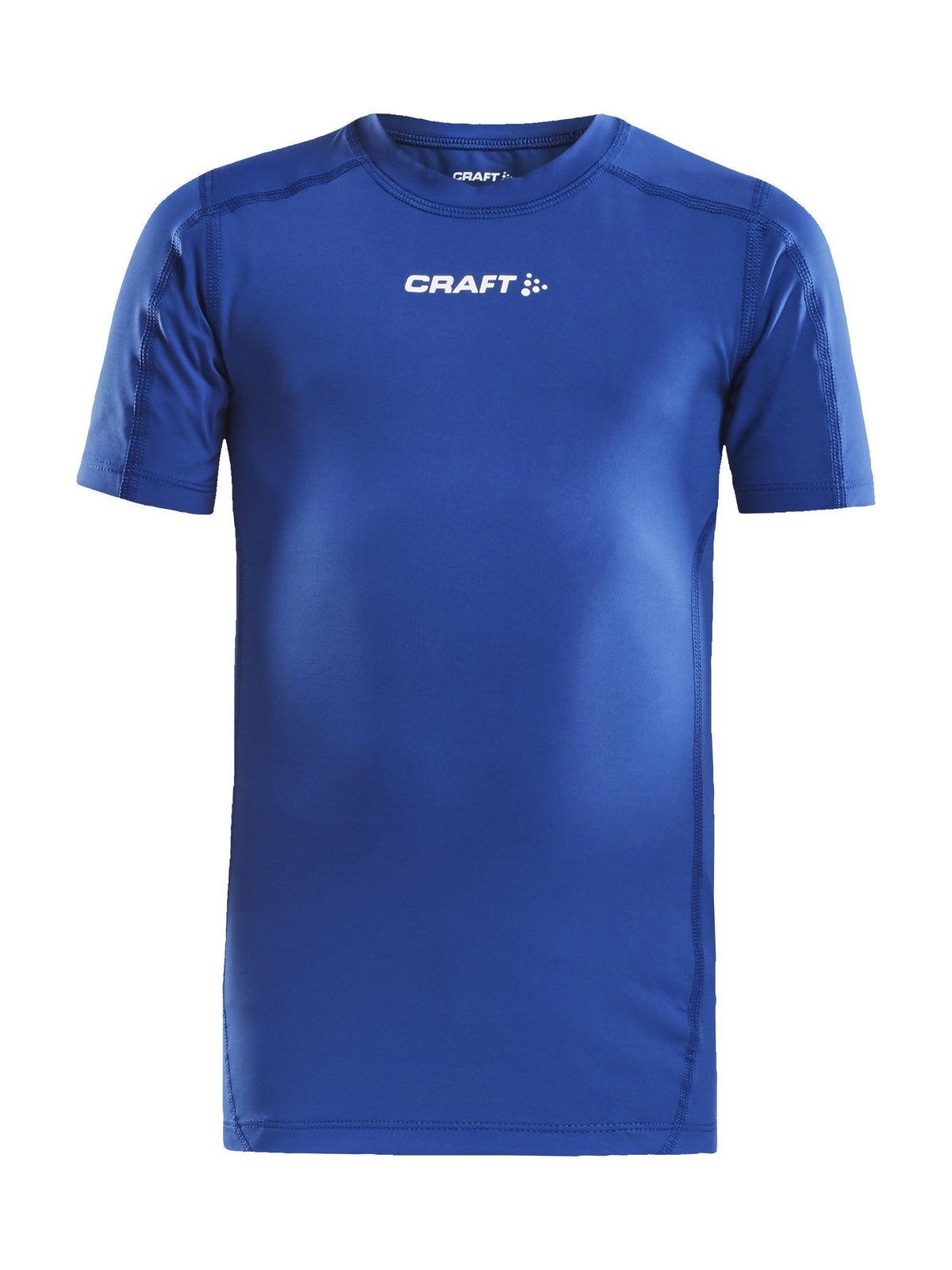 Craft Pro Control Compression Tee Junior in Kobaltblau, Vorderansicht