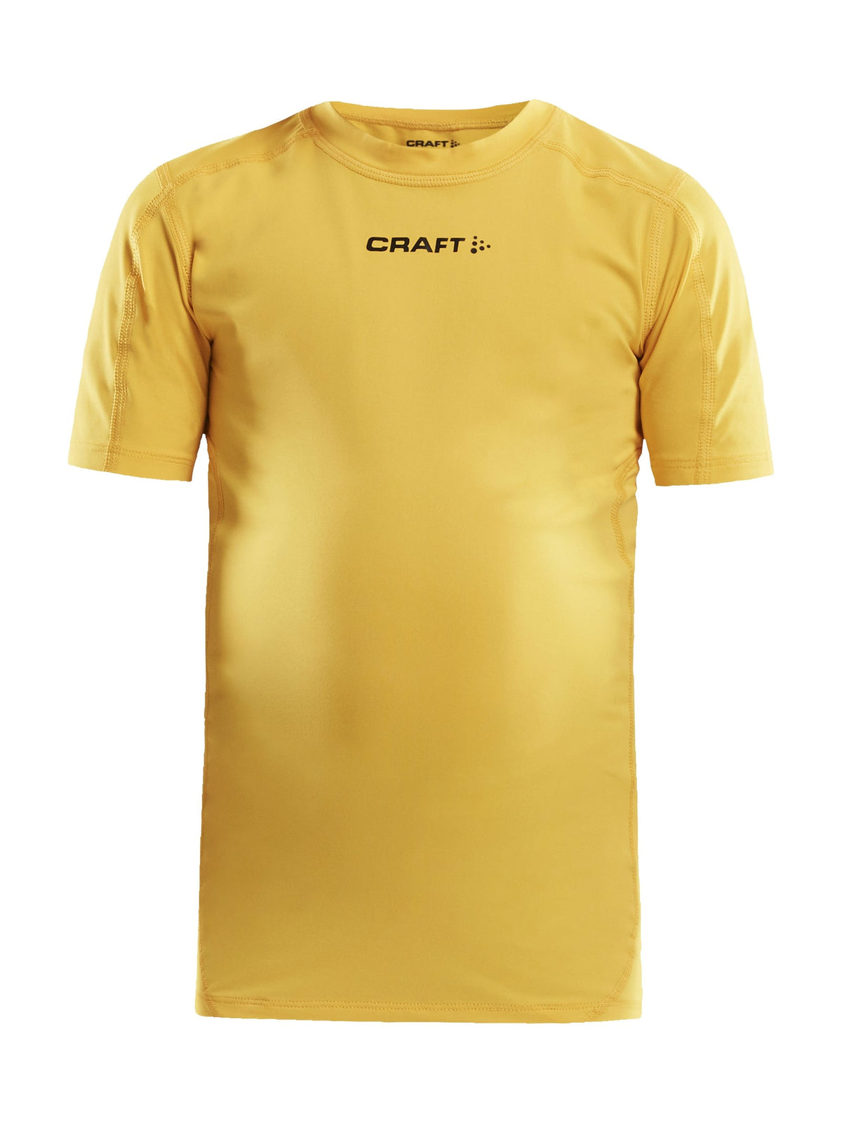 Craft Pro Control Compression Tee Junior in Gelb, Vorderansicht