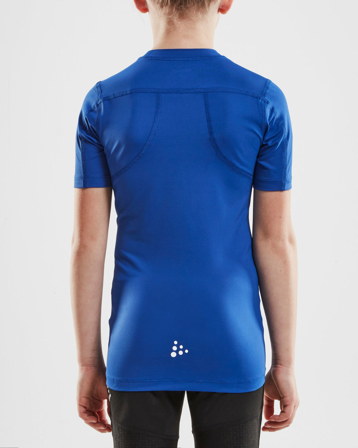 Craft Pro Control Compression Tee Junior in Kobaltblau, Detailansicht