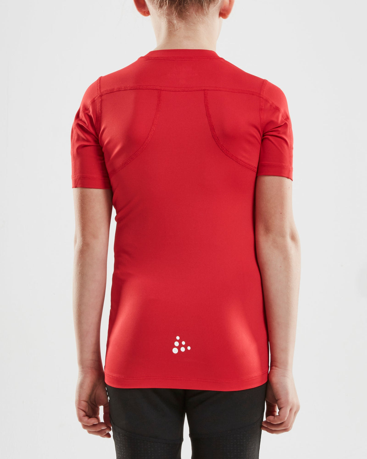 Craft Pro Control Compression Tee Junior in Rot, Detailansicht