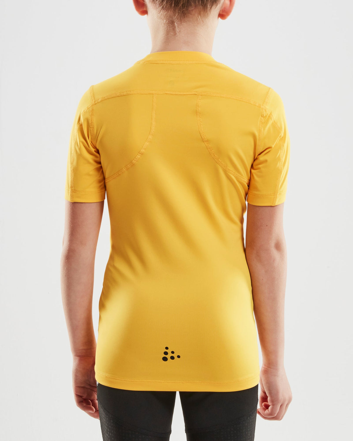 Craft Pro Control Compression Tee Junior in Gelb, Detailansicht