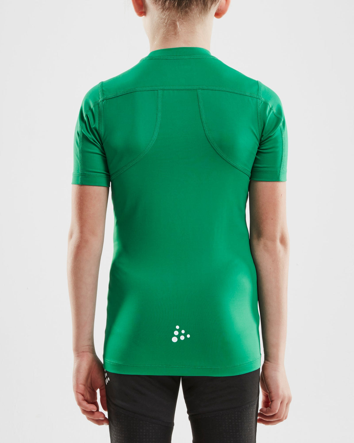 Craft Pro Control Compression Tee Junior in Grün, Detailansicht