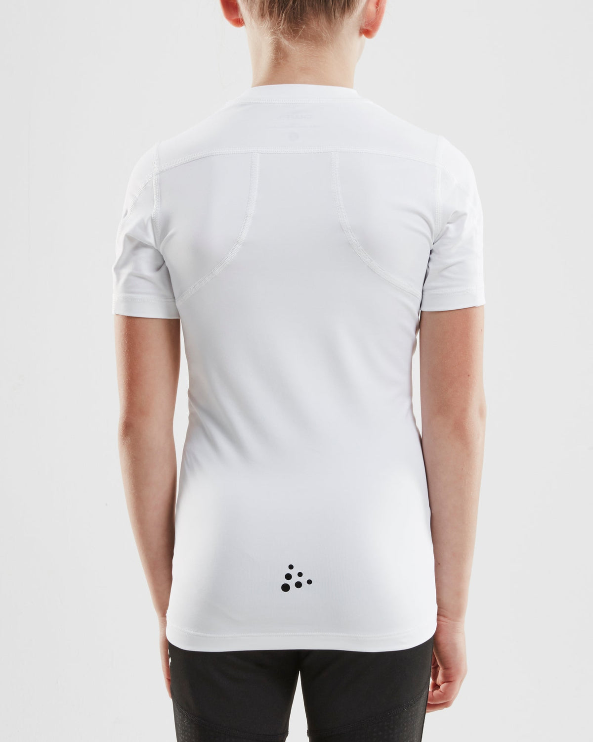 Craft Pro Control Compression Tee Junior in Weiss, Detailansicht