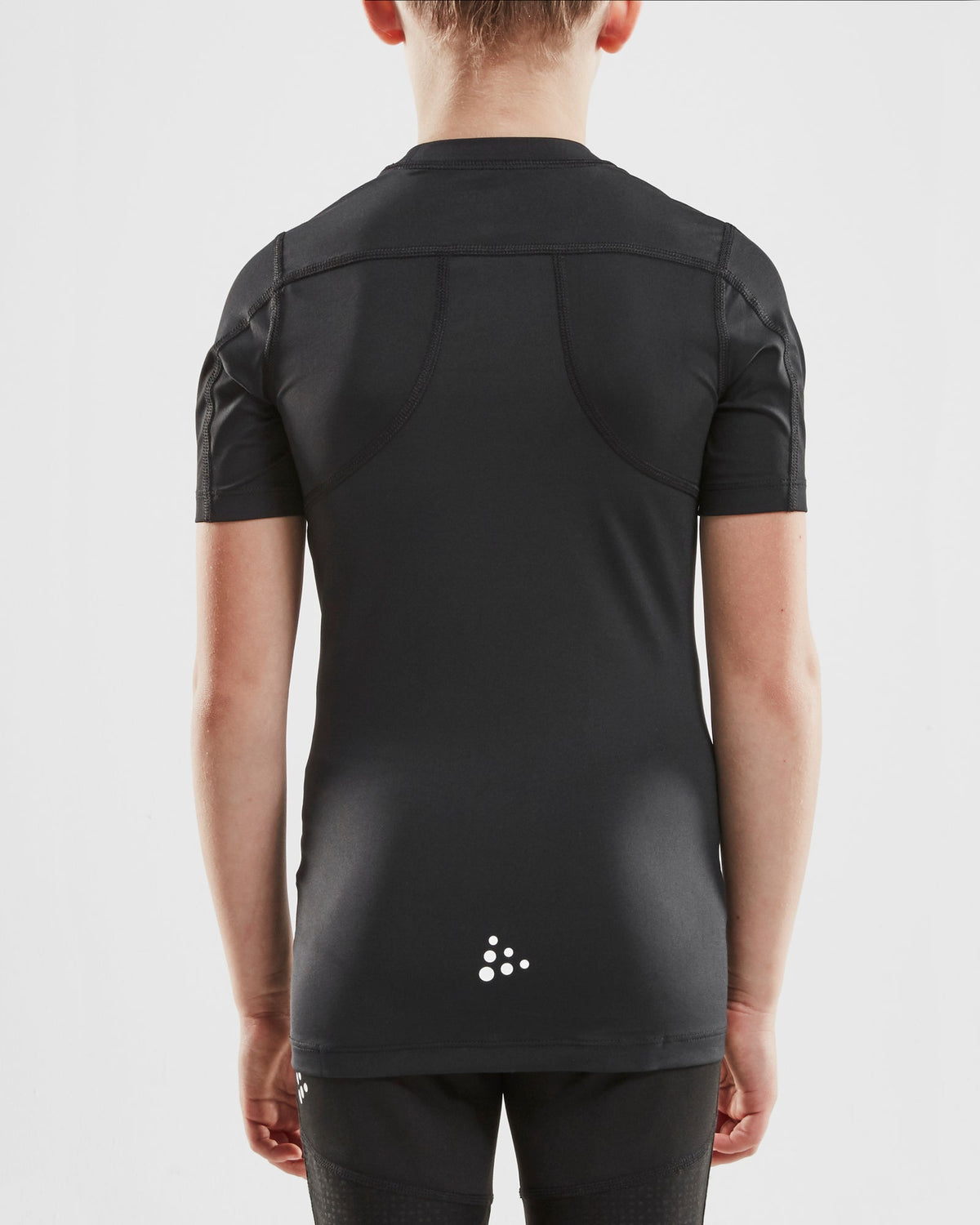 Craft Pro Control Compression Tee Junior in Schwarz, Detailansicht