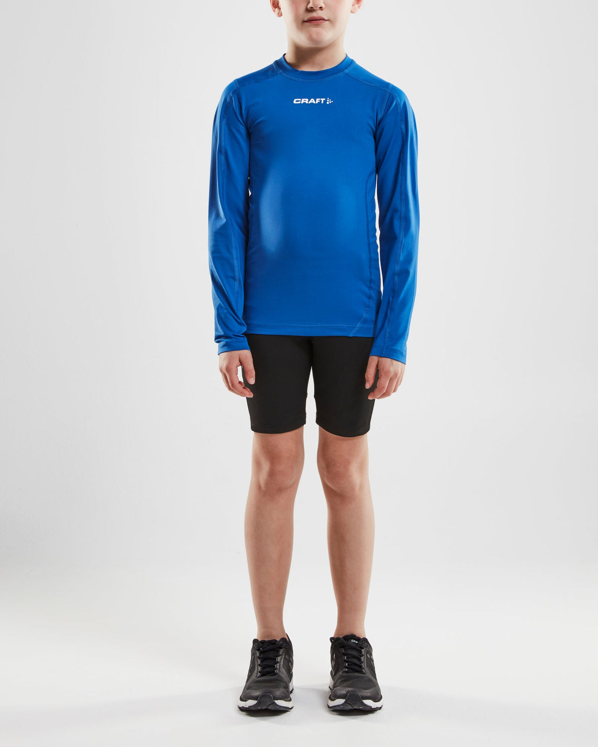 Craft Ability Compression Long Sleeve Junior in Kobaltblau, Detailansicht