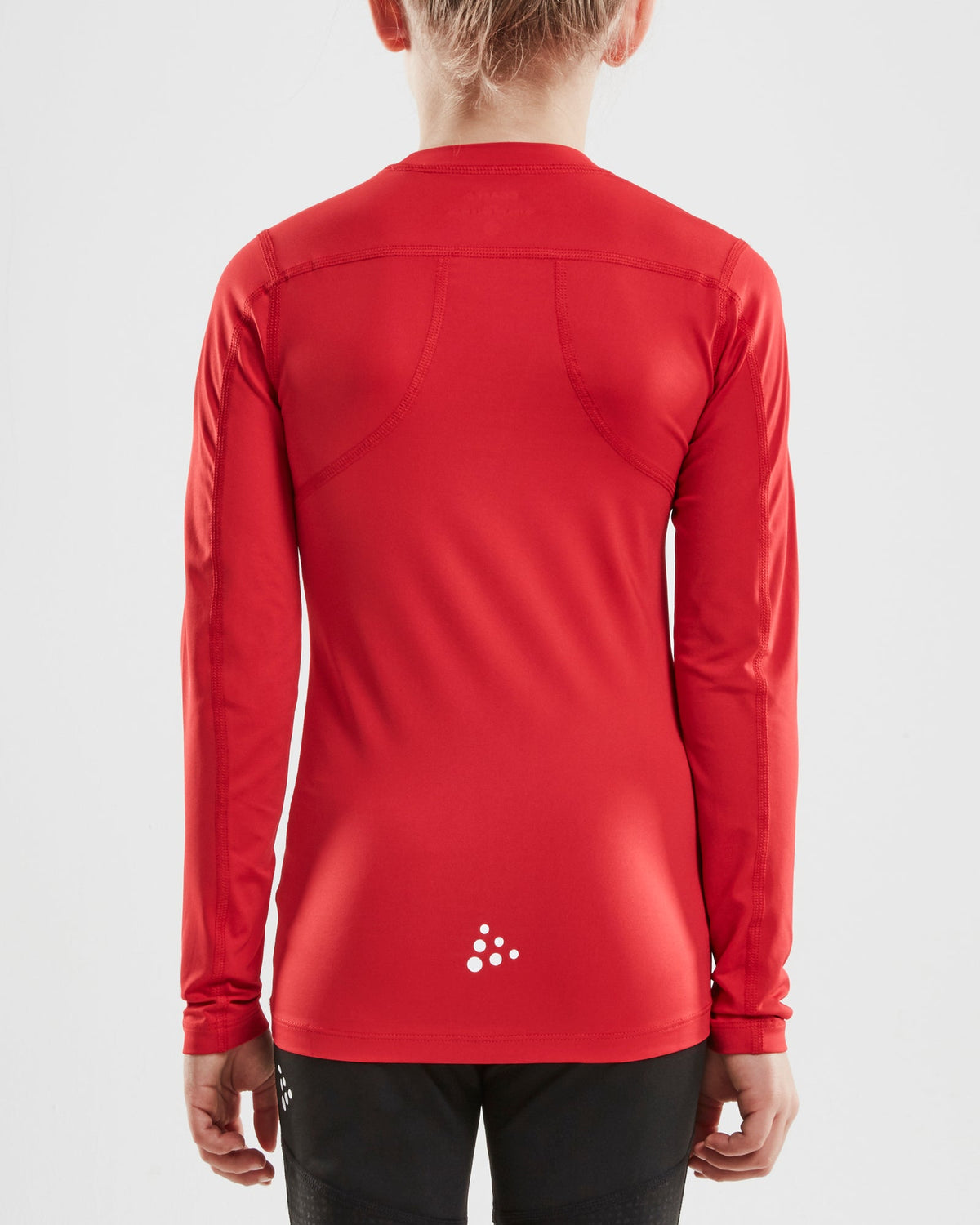 Craft Ability Compression Long Sleeve Junior in Rot, Detailansicht