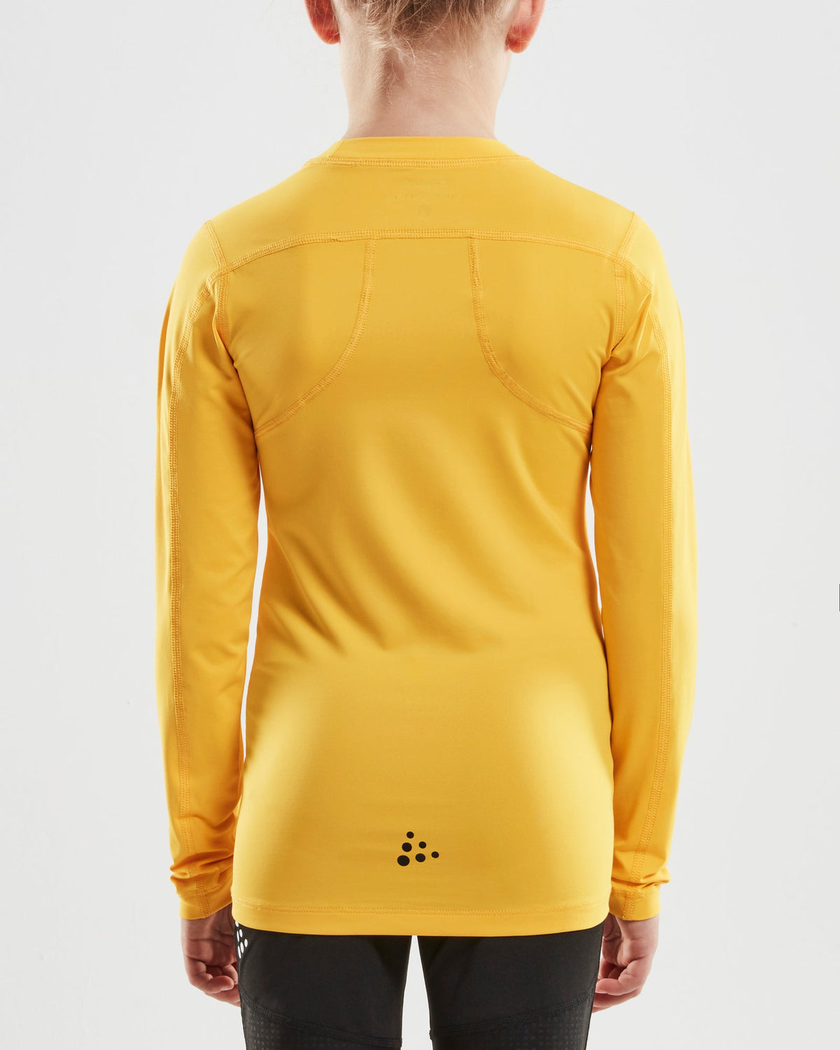 Craft Ability Compression Long Sleeve Junior in Gelb, Detailansicht
