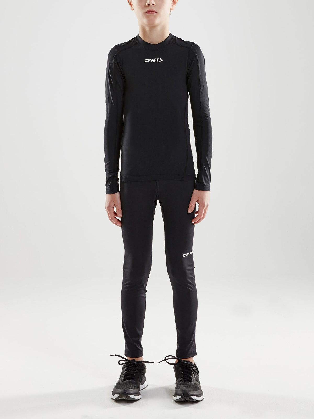 Craft Ability Compression Long Sleeve Junior in Schwarz, Detailansicht