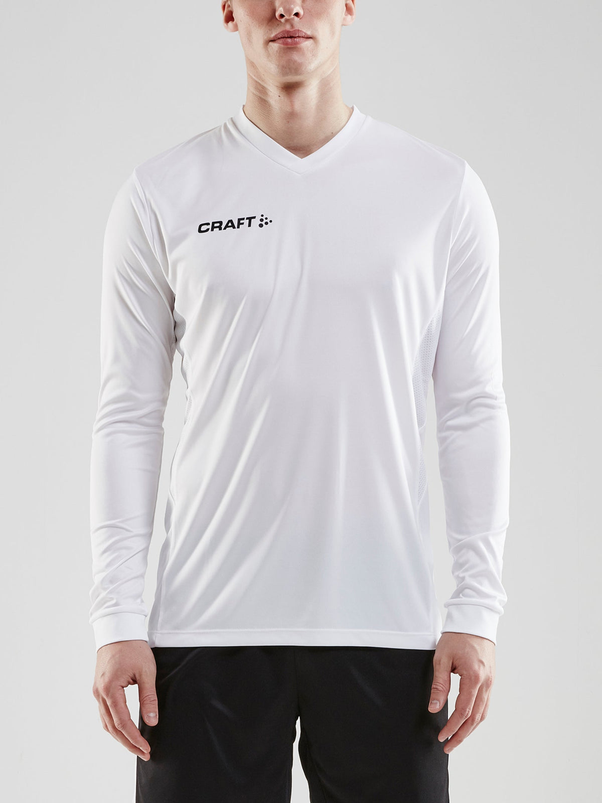 Craft Squad Go Jersey Solid LS Herren in Weiss, Detailansicht