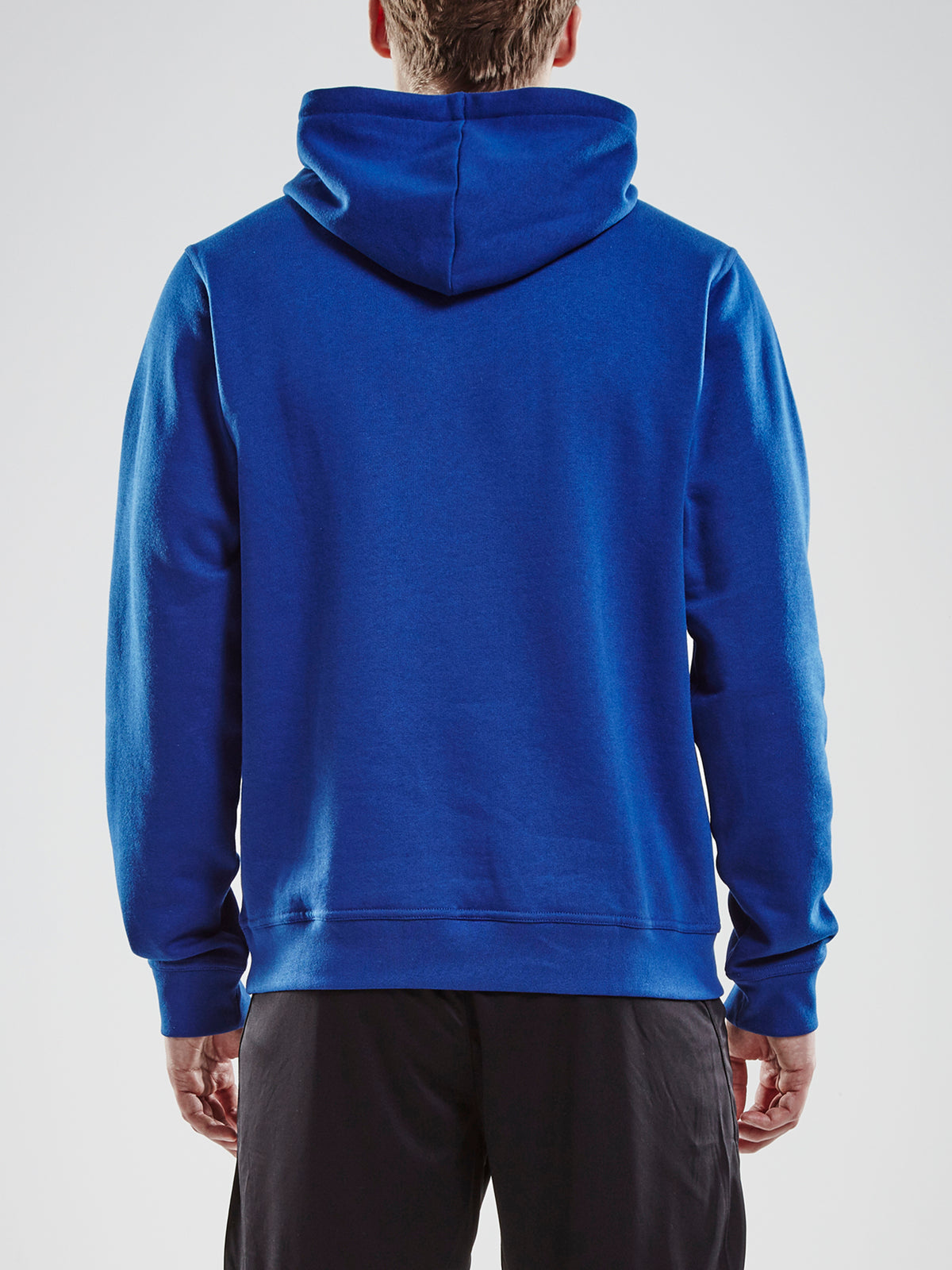 Craft Community Hoodie Herren in Kobaltblau, Detailansicht