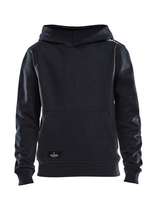 Craft Community Hoodie Junior in Schwarz, Vorderansicht