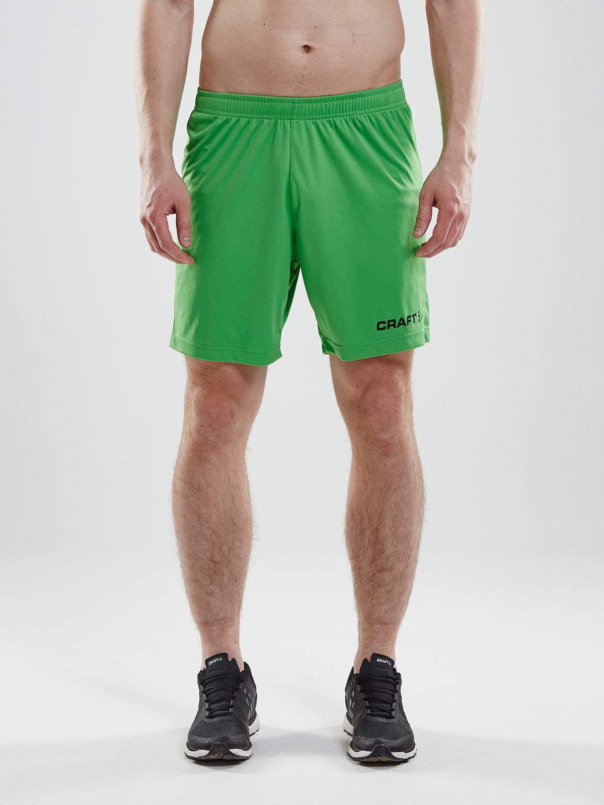 Craft Squad Go GK Shorts Herren in Grasgrün, Detailansicht