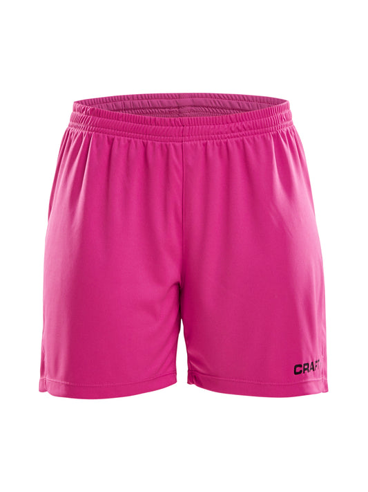 Craft Squad Go GK Shorts Damen in Himbeere, Vorderansicht