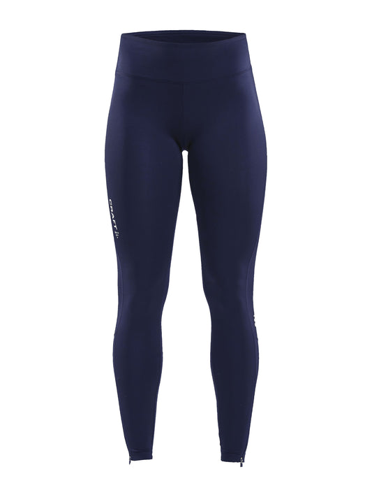 Craft Rush Zip Tights Damen in Navy, Vorderansicht