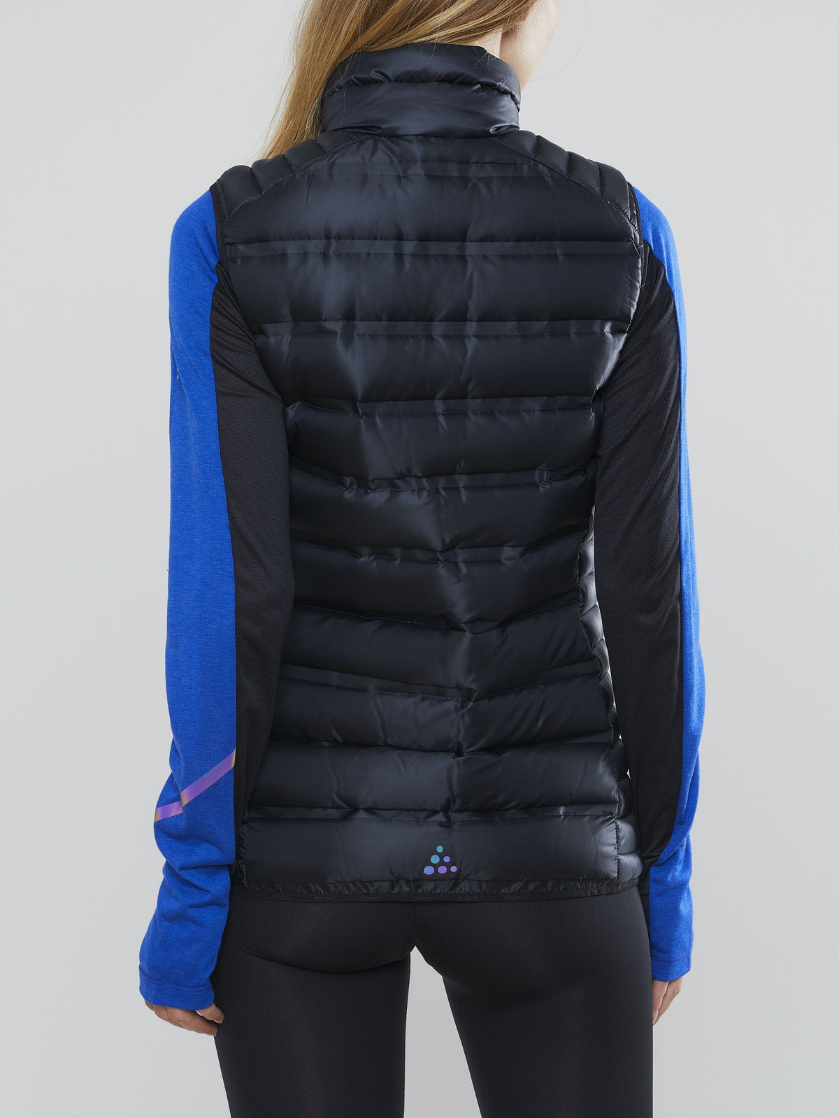 Craft Light Down Vest Damen in Schwarz, Detailansicht