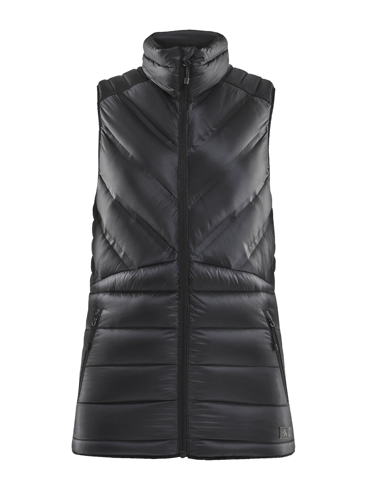 Craft Light Down Vest Damen in Schwarz, Vorderansicht