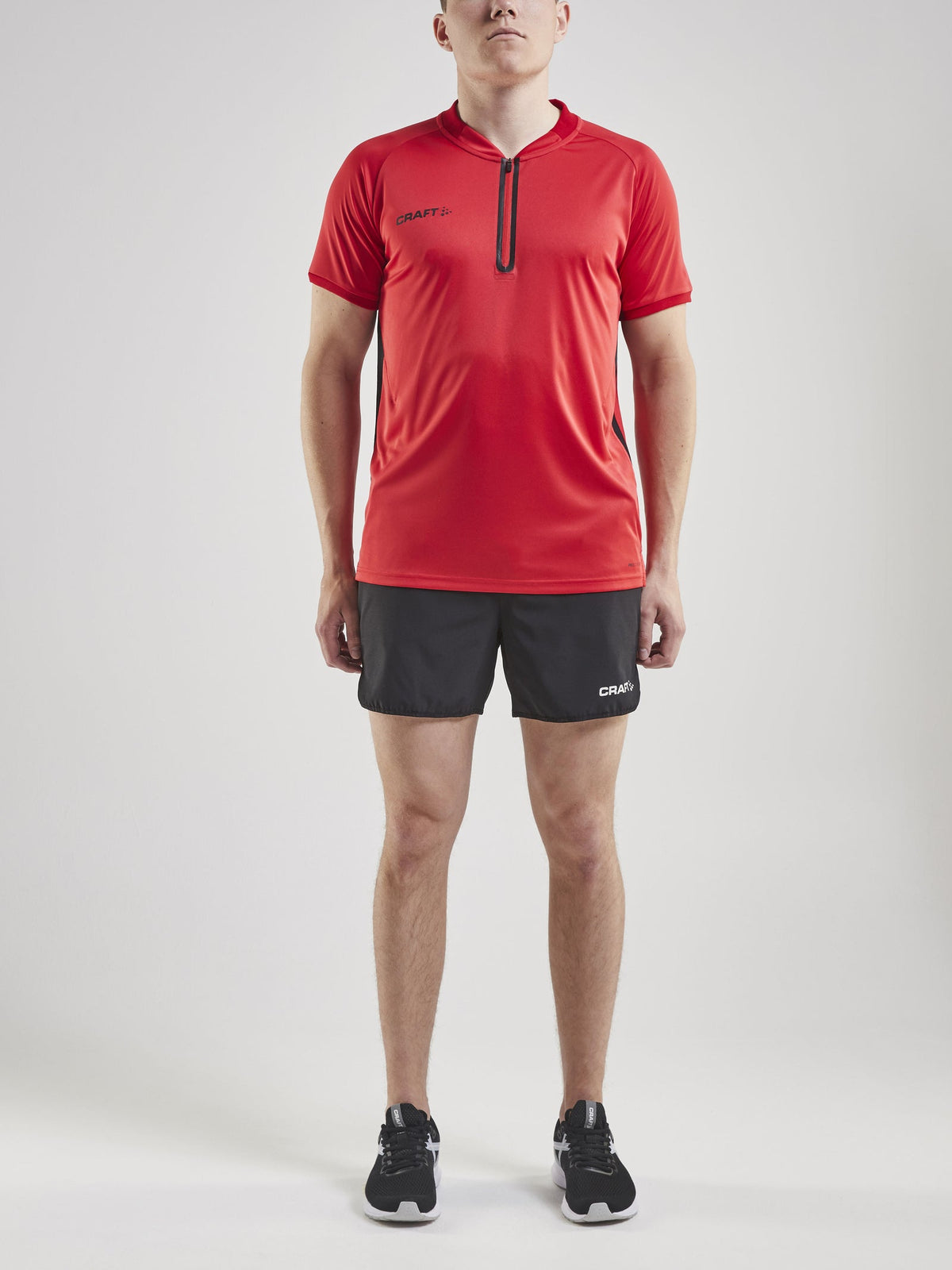 Craft PRO Control Impact Polo Herren in Rot/Schwarz, Detailansicht