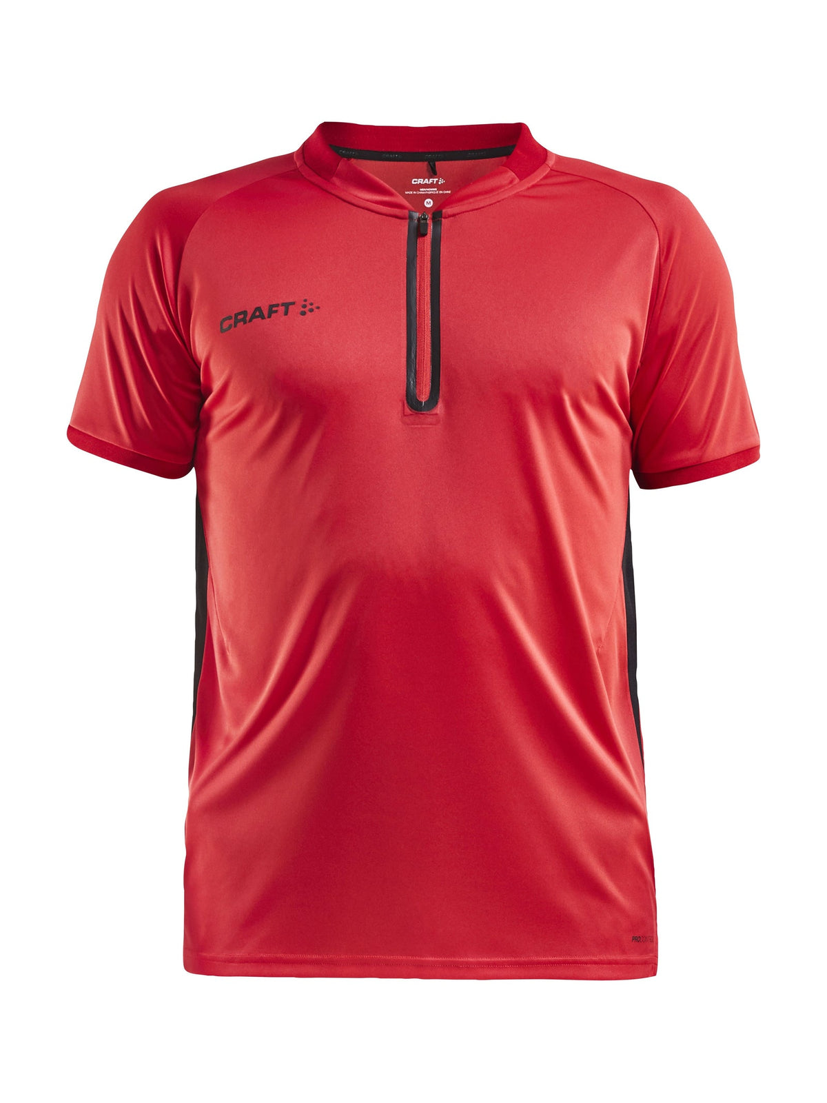 Craft PRO Control Impact Polo Herren in Rot/Schwarz, Vorderansicht