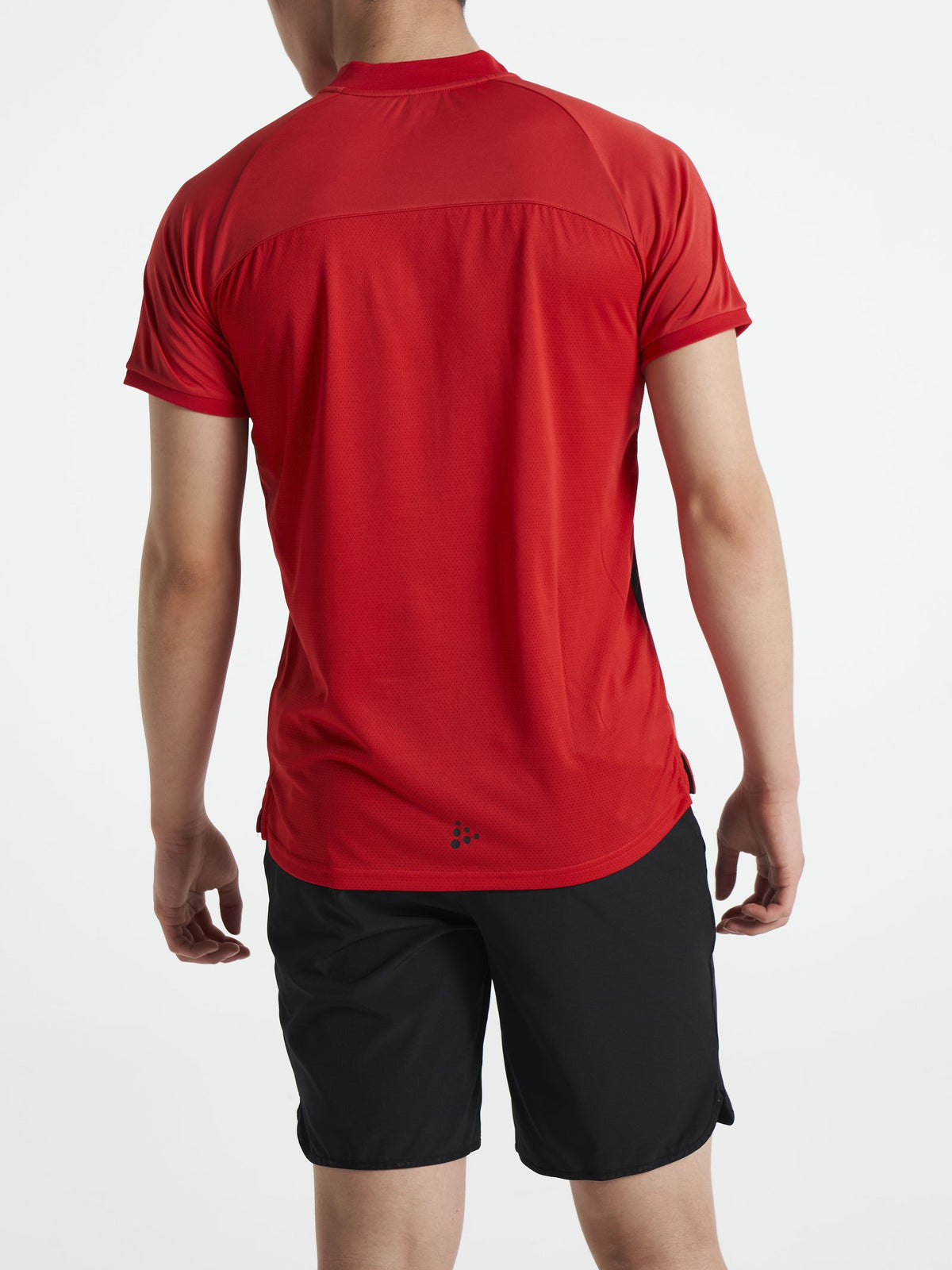 Craft PRO Control Impact Polo Herren in Rot/Schwarz, Detailansicht