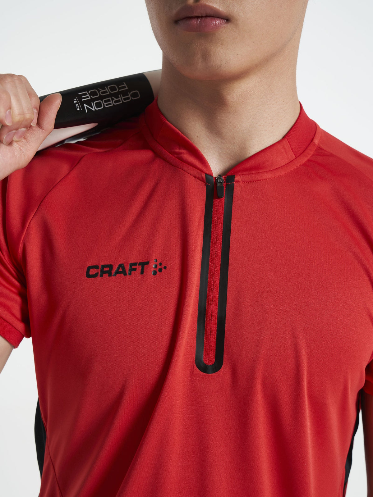 Craft PRO Control Impact Polo Herren in Rot/Schwarz, Detailansicht