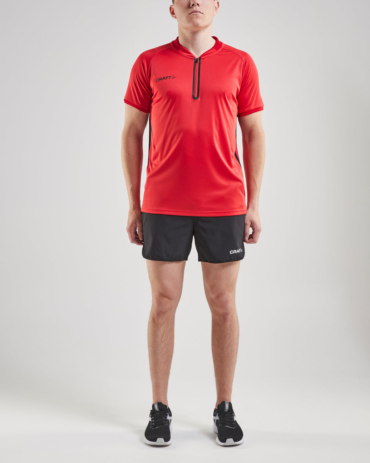 Craft PRO Control Impact Polo Herren in Rot/Schwarz, Detailansicht