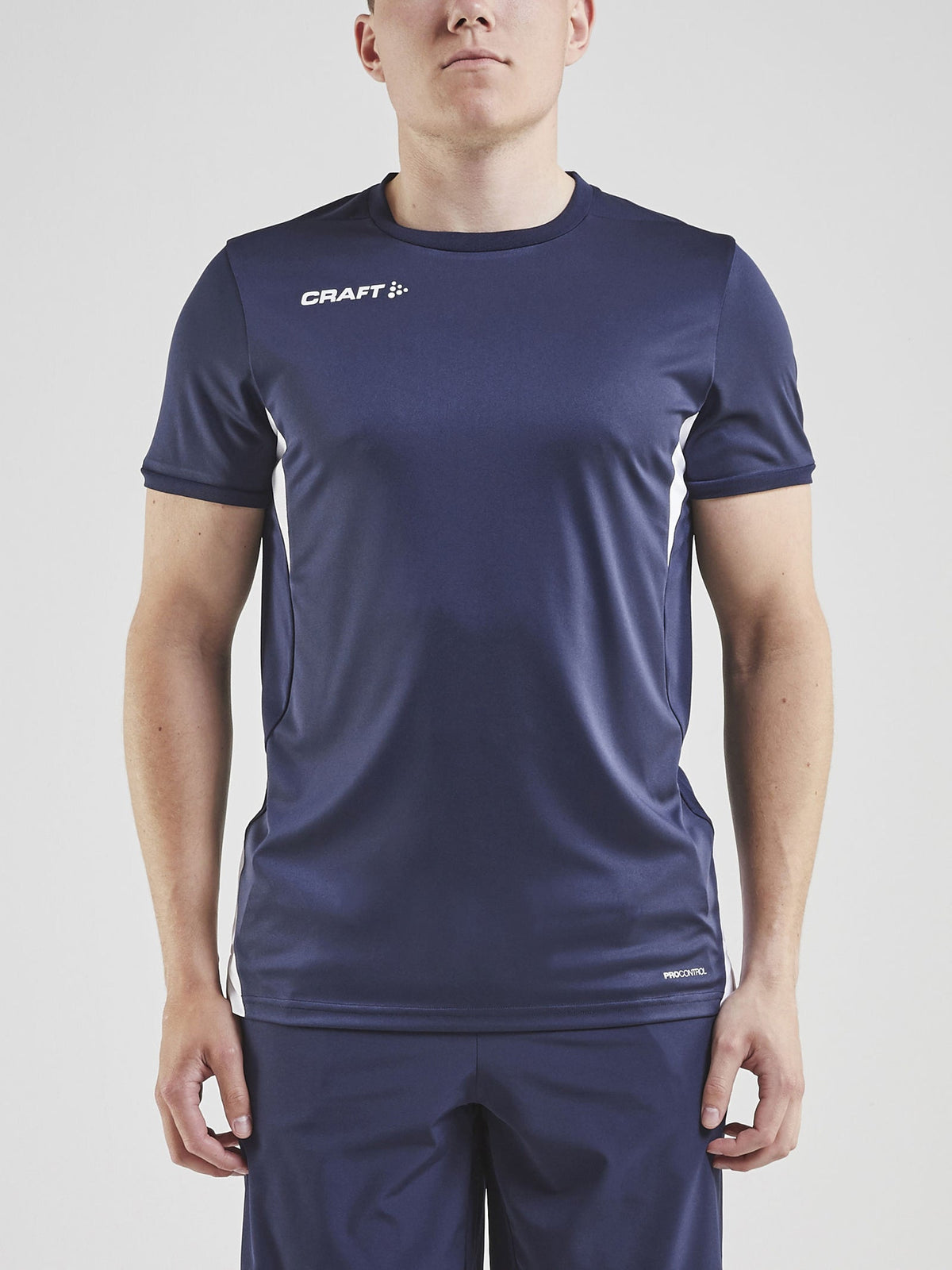 Craft PRO Control Impact SS Tee Herren in Navy/Weiss, Detailansicht