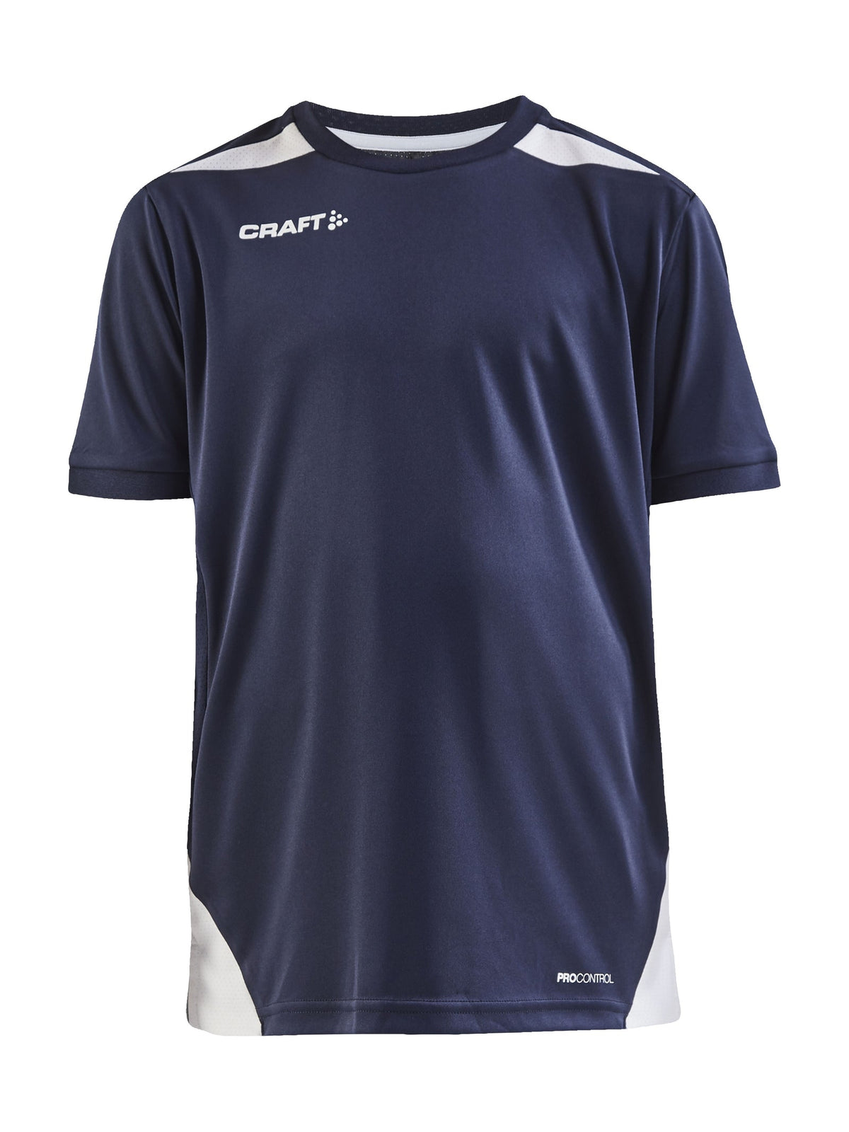 Craft PRO Control Impact SS Tee Junior in Navy/Weiss, Vorderansicht