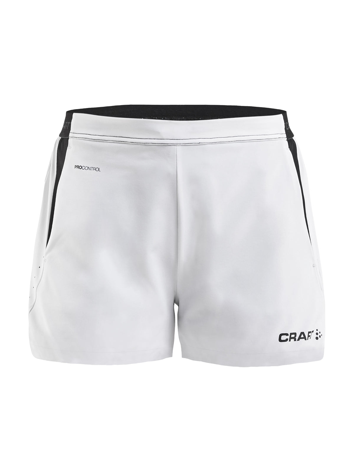Craft PRO Control Impact Shorts Damen in Weiss/Schwarz, Vorderansicht