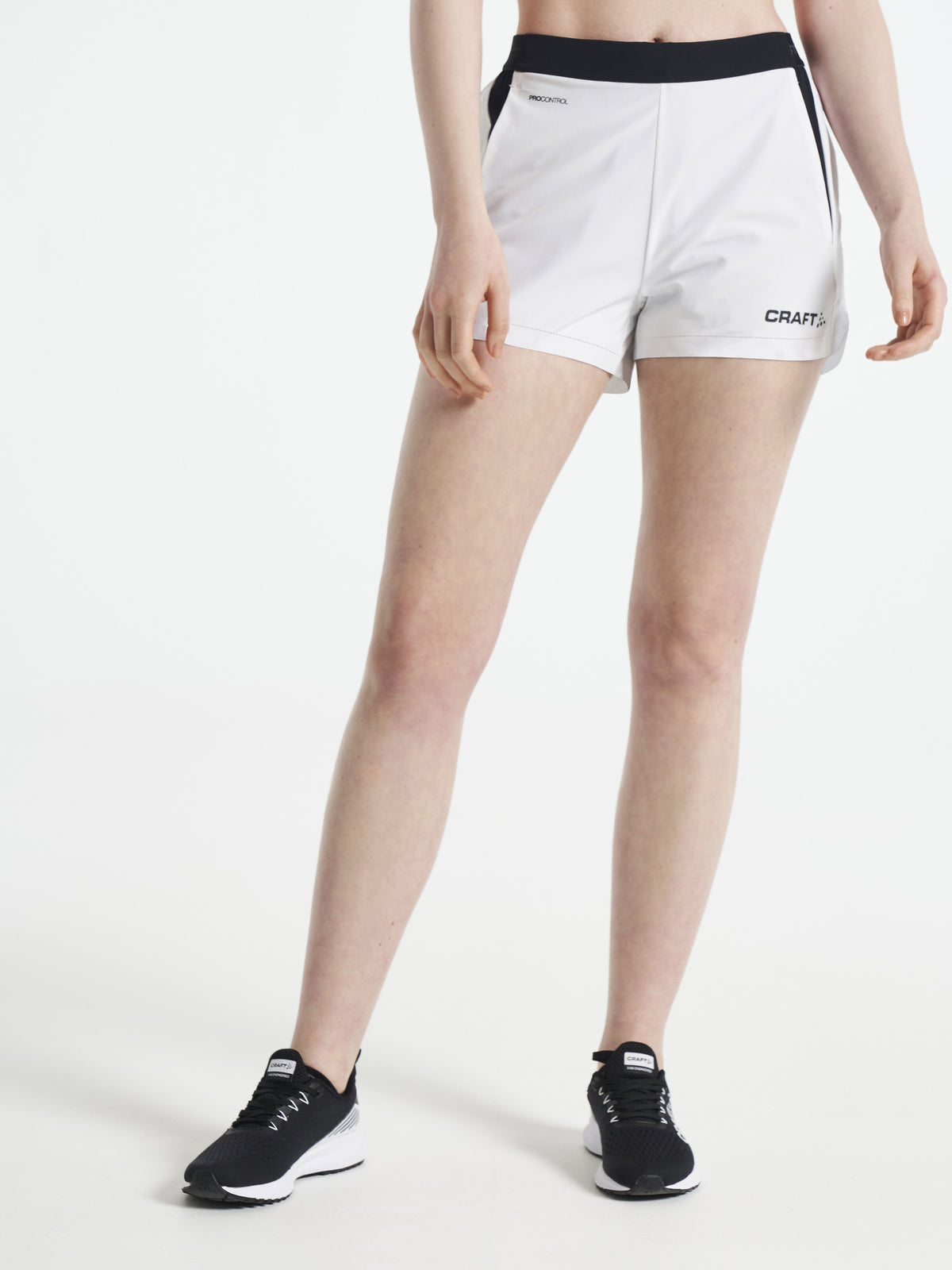 Craft PRO Control Impact Shorts Damen in Weiss/Schwarz, Detailansicht