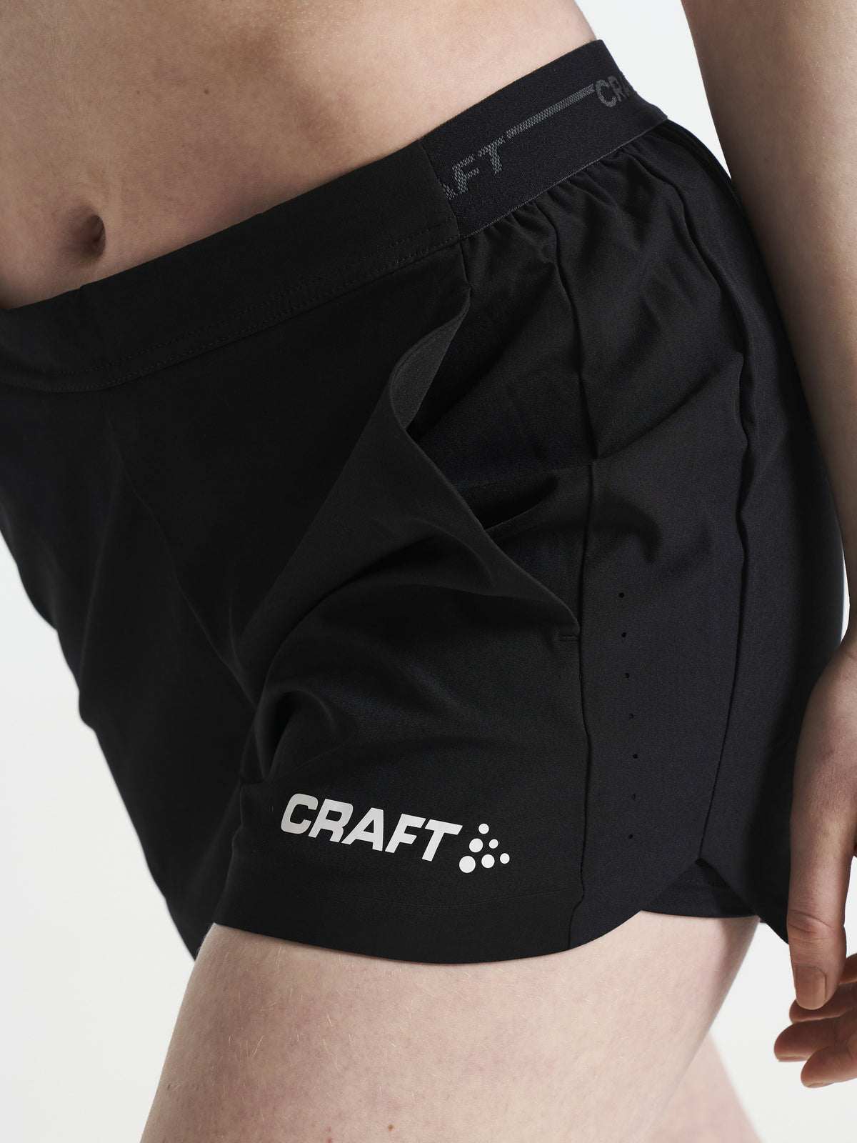 Craft PRO Control Impact Shorts Damen in Schwarz, Detailansicht