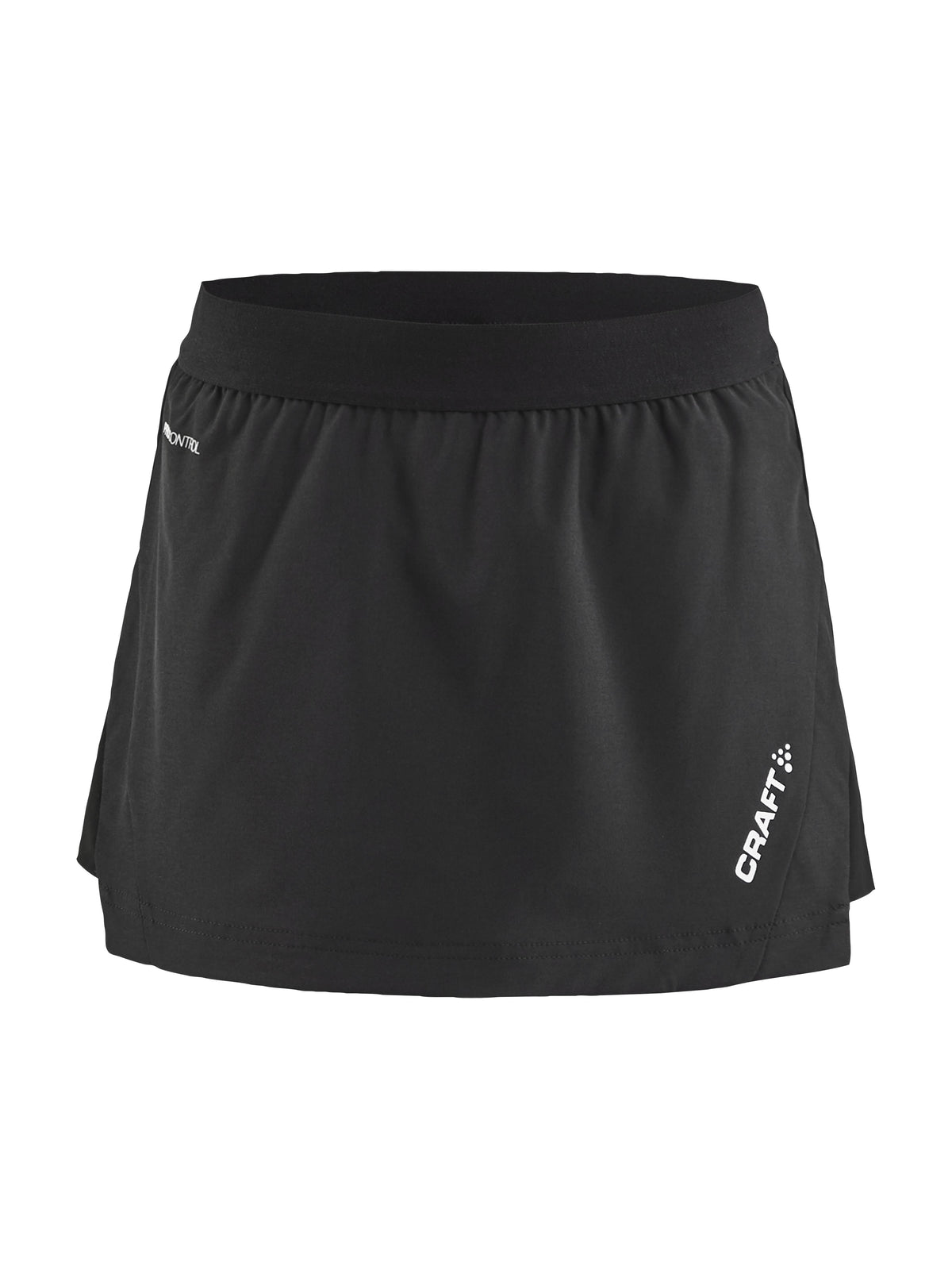 Craft Pro Control Impact Skirt Junior in Schwarz, Vorderansicht