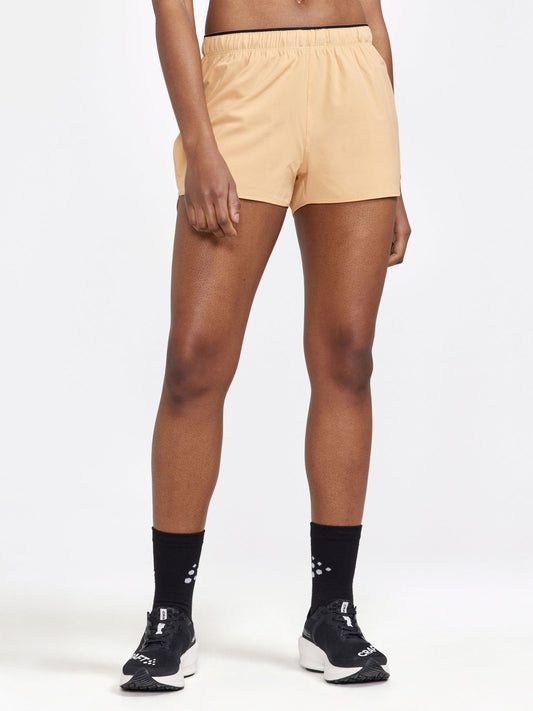 Craft ADV Essence 2" Stretch Shorts Damen in Pfirsich, Detailansicht