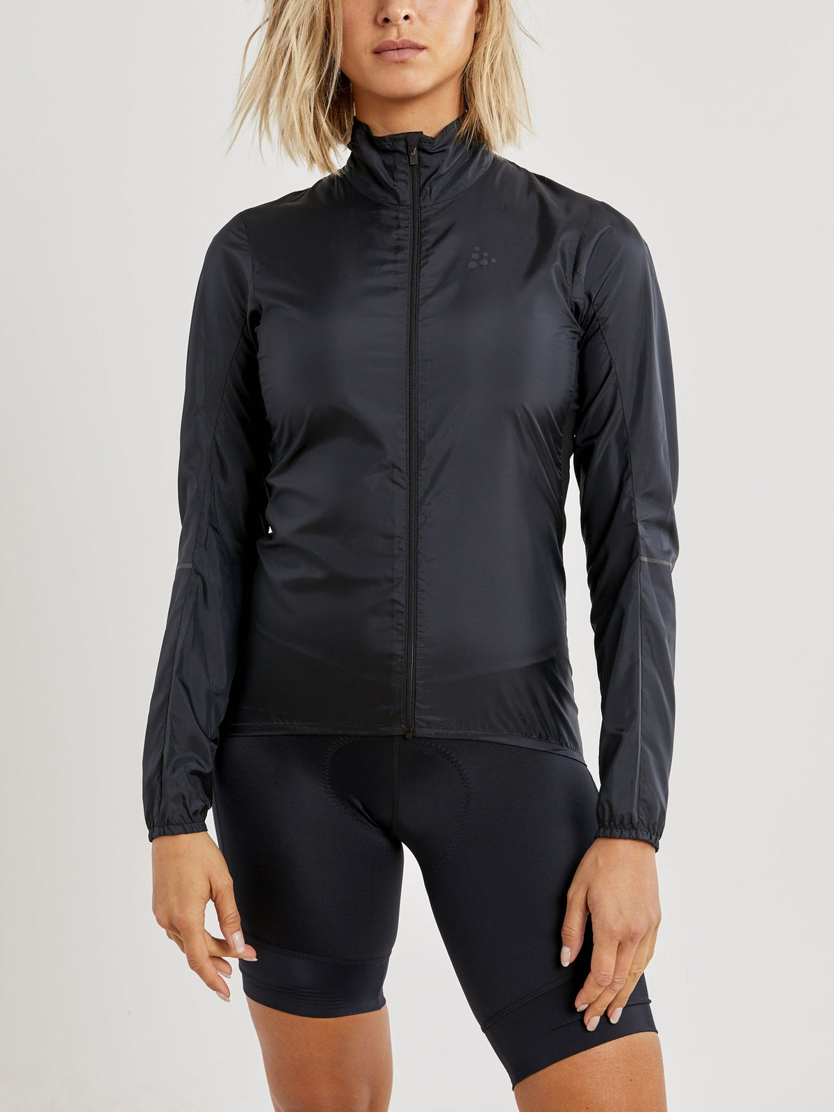 Craft ADV Essence Light Wind Jacket Damen in Schwarz, Detailansicht