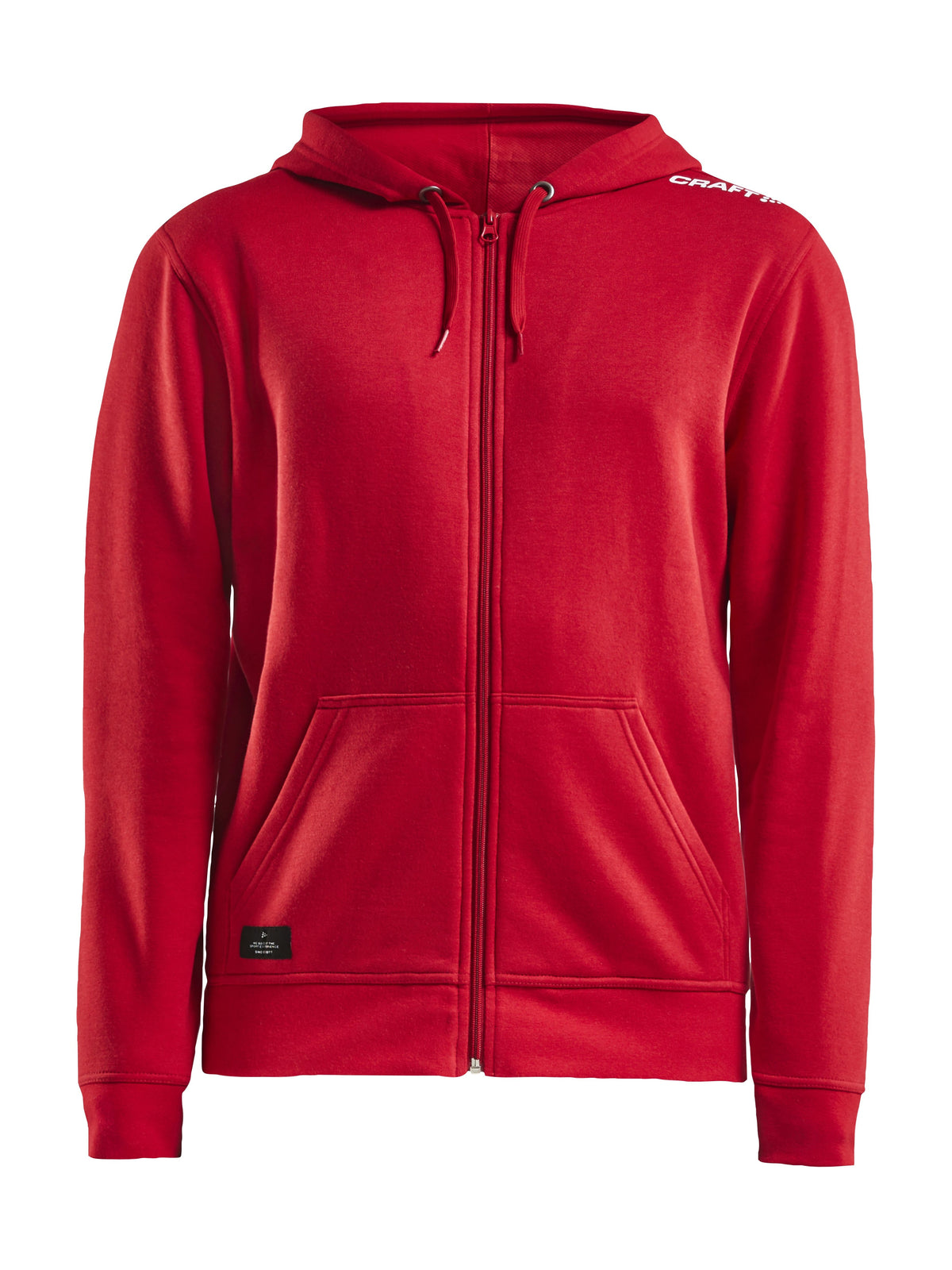 Craft Community FZ Hoodie Herren in Rot, Vorderansicht