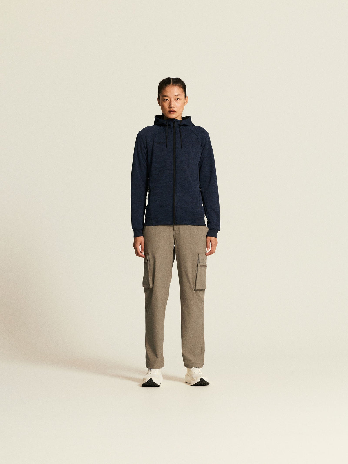 Craft ADV Unify FZ Hood Damen in Dunkelblau meliert, Detailansicht