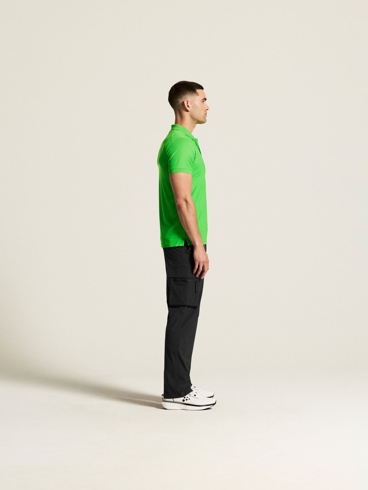 Craft CORE Unify Polo Shirt Herren in Grasgrün, Detailansicht