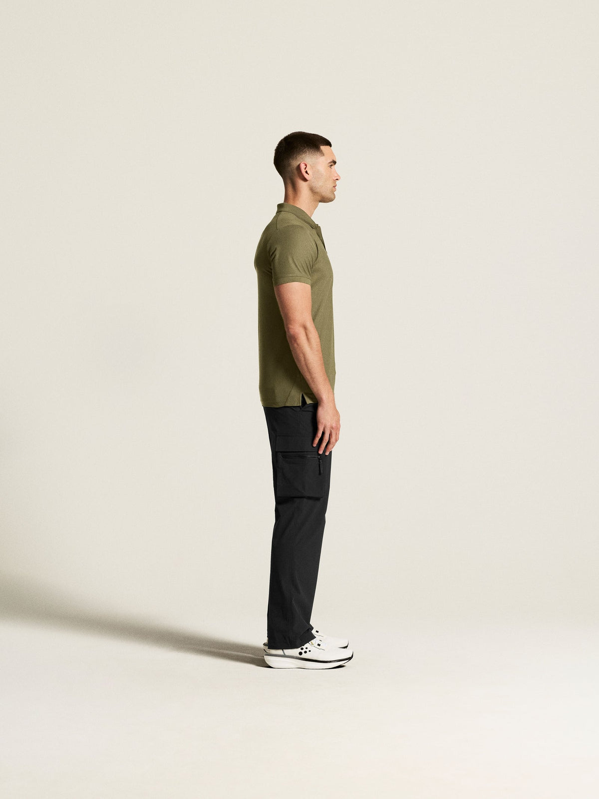Craft CORE Unify Polo Shirt Herren in Oliv, Detailansicht