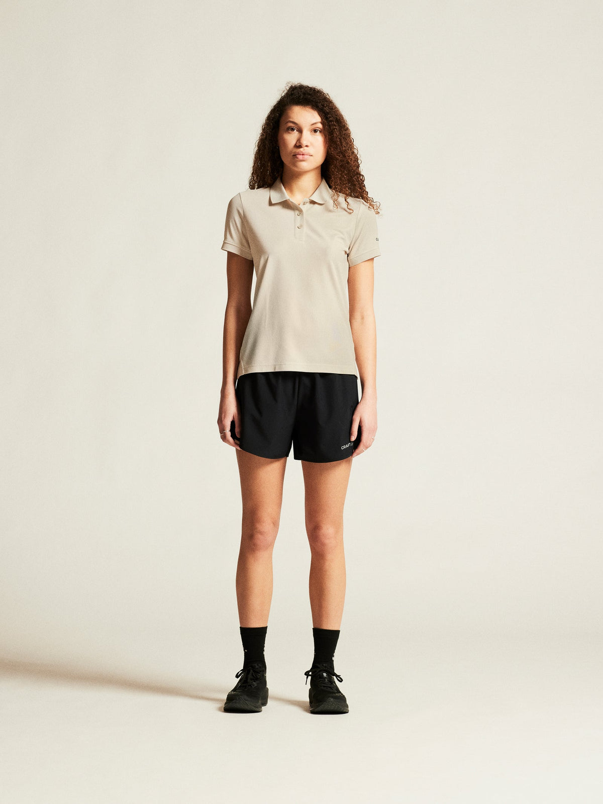 Craft CORE Unify Polo Shirt Damen in Sand, Detailansicht