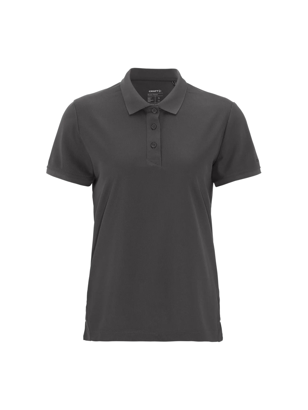 Craft CORE Unify Polo Shirt Damen in Anthrazit, Vorderansicht