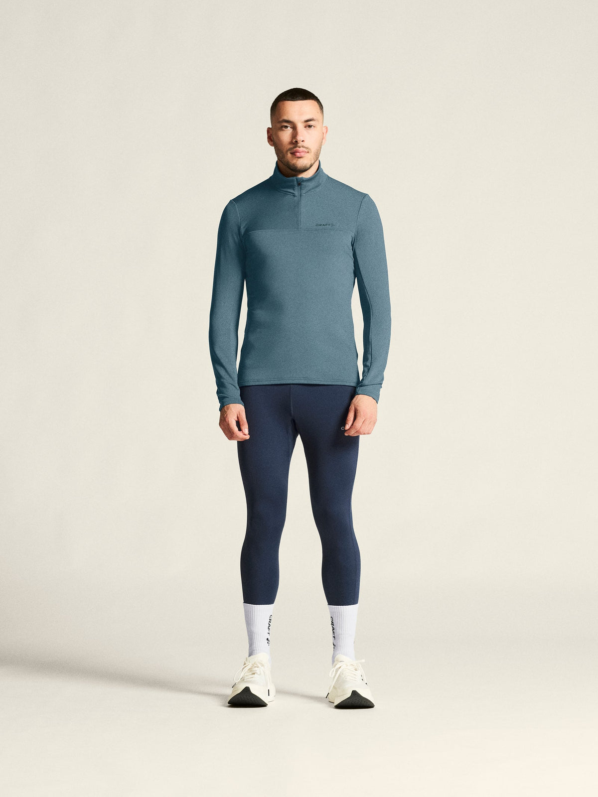 Craft CORE Gain Midlayer Herren in Taubenblau, Detailansicht