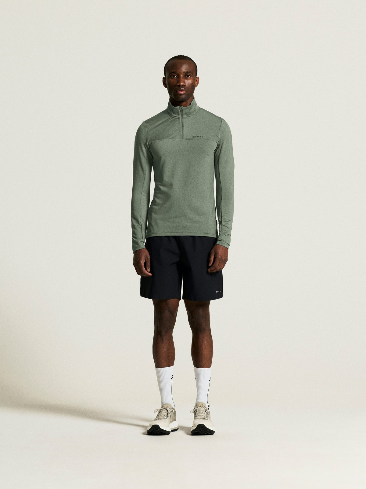 Craft CORE Gain Midlayer Herren in Blattgrün, Detailansicht