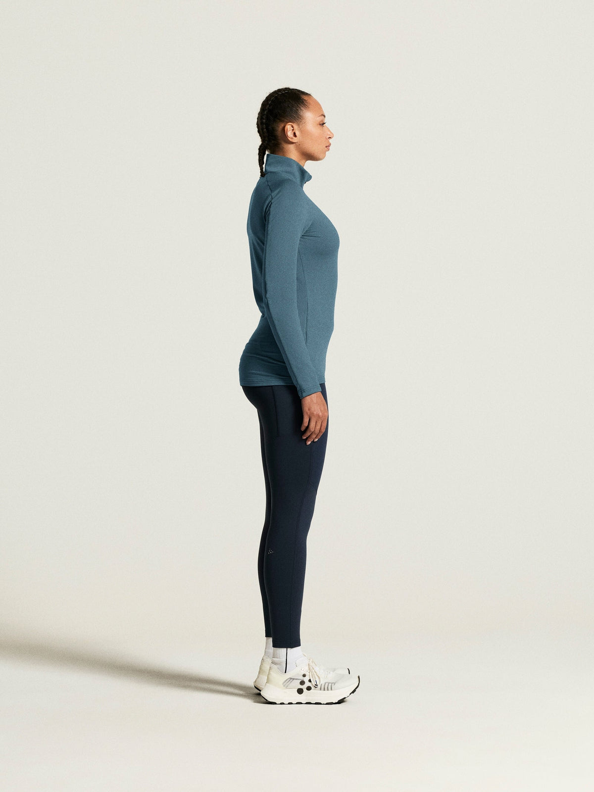 Craft CORE Gain Midlayer Damen in Taubenblau, Detailansicht