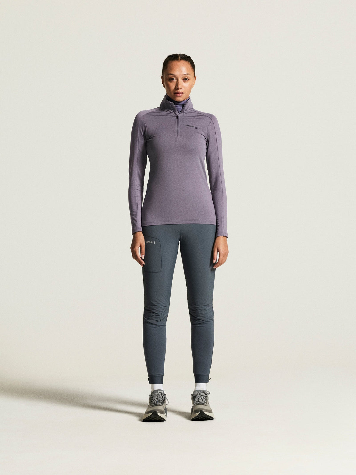 Craft CORE Gain Midlayer Damen in Violett, Detailansicht