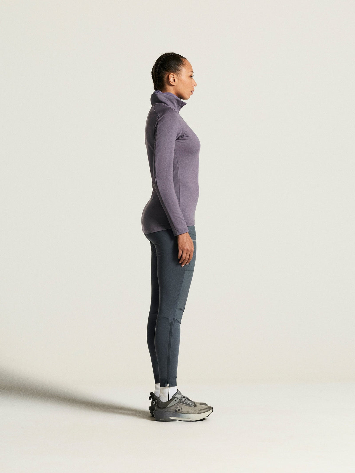 Craft CORE Gain Midlayer Damen in Violett, Detailansicht