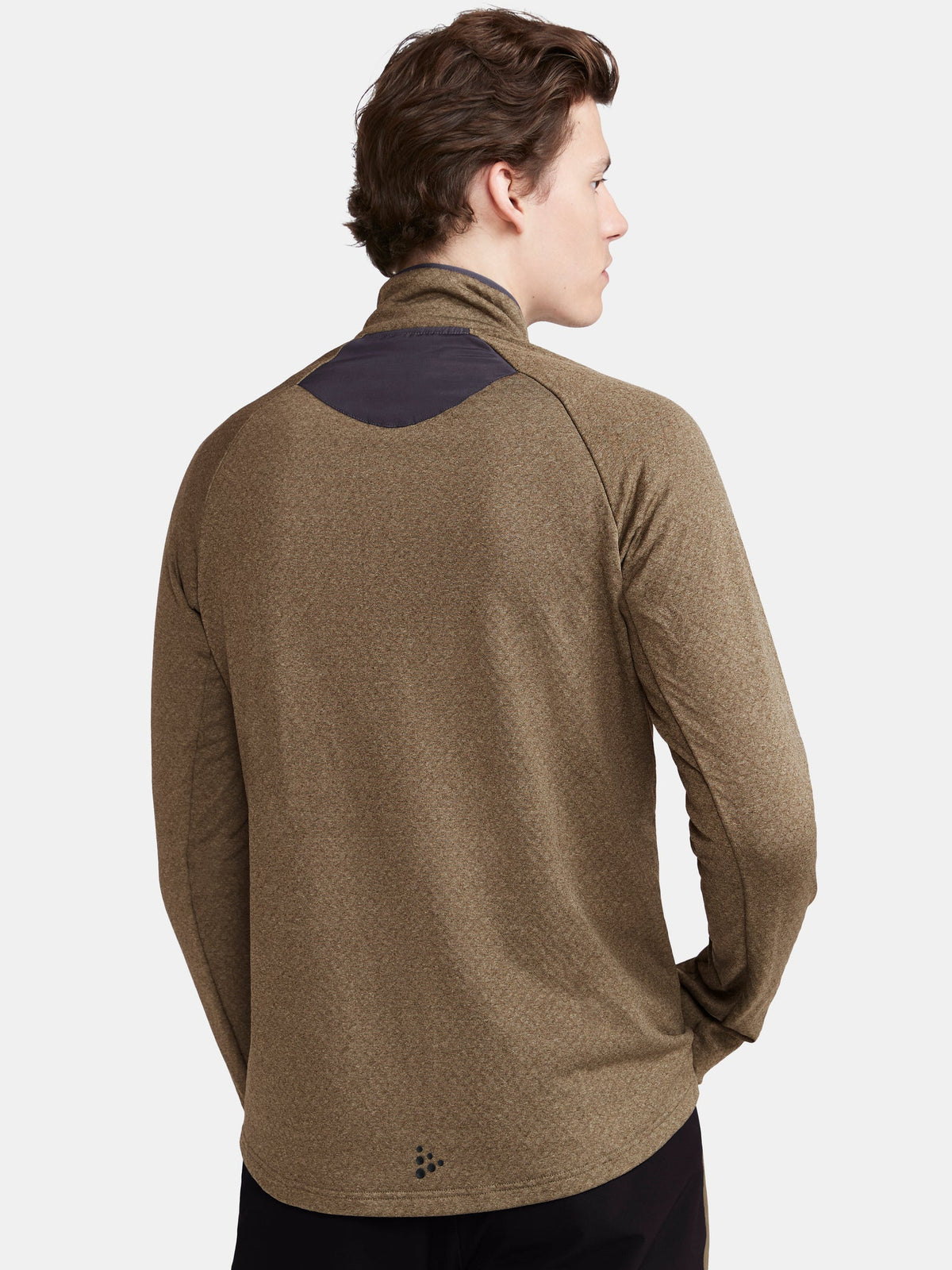 Craft CORE Trim Thermal Midlayer Herren in Grün meliert, Detailansicht