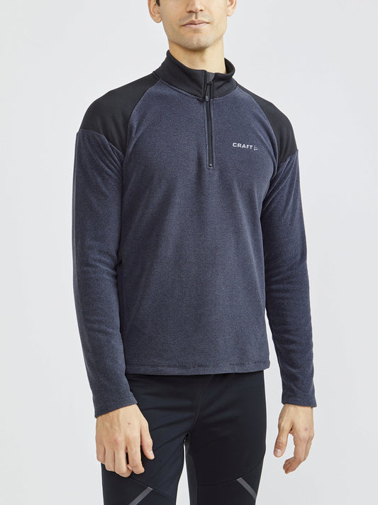 Craft CORE Edge Thermal Midlayer Herren in Schwarz/Dunkelgrau, Detailansicht