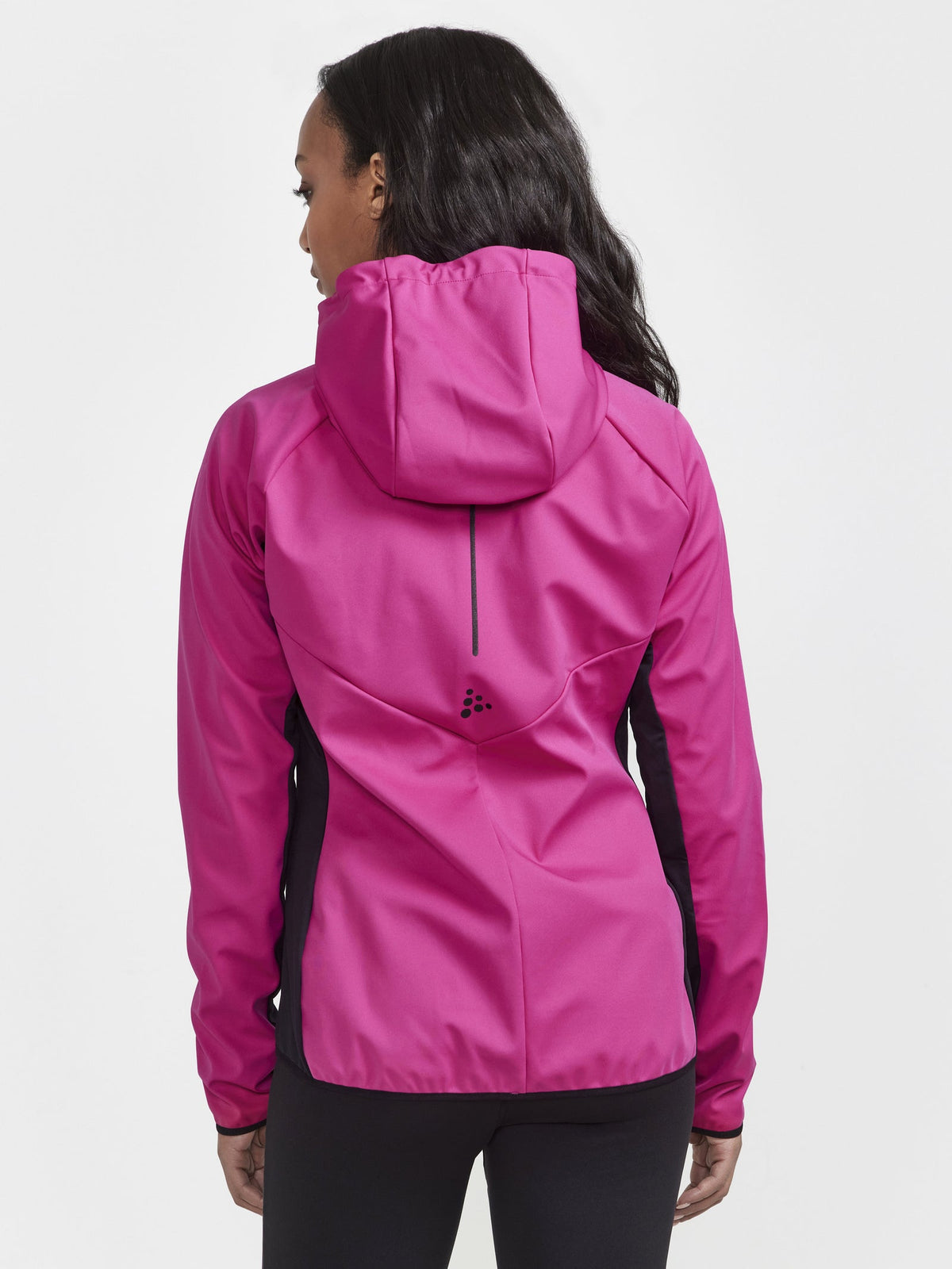 Craft CORE Glide Hood Jacket Damen in Pink, Detailansicht