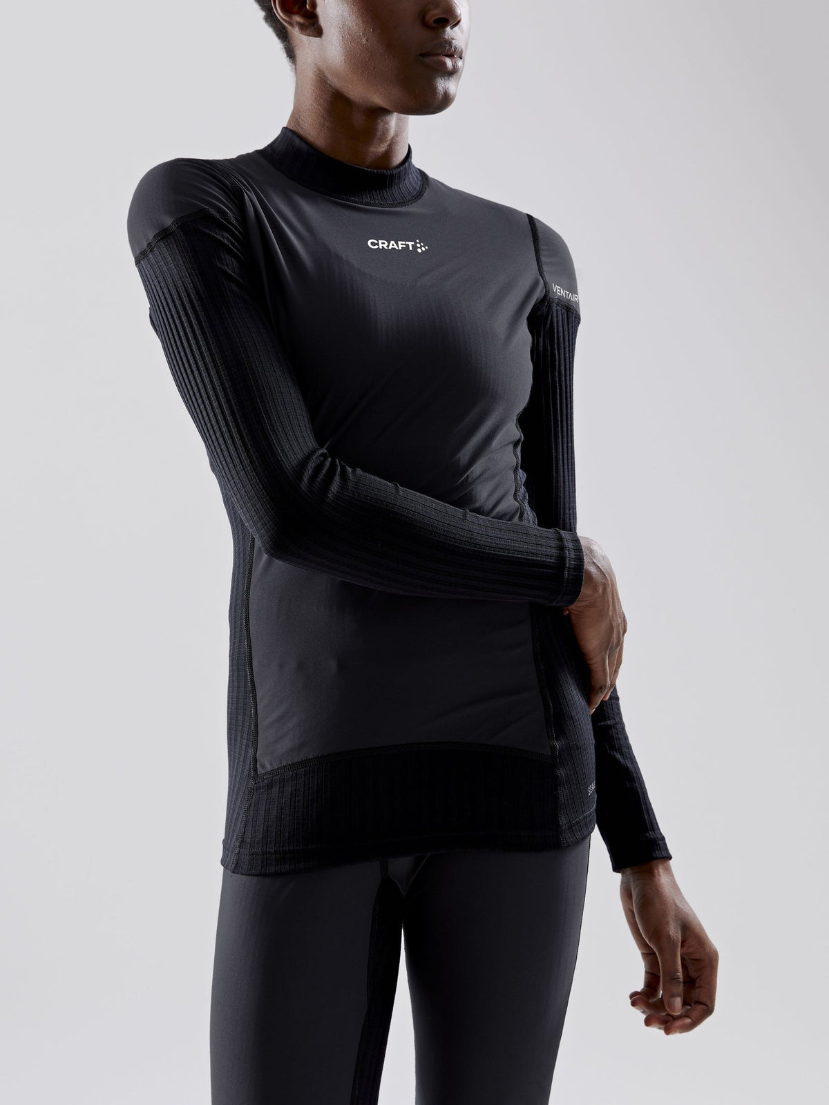 Craft Active Extreme X Wind LS Damen in Schwarz/Anthrazit, Detailansicht
