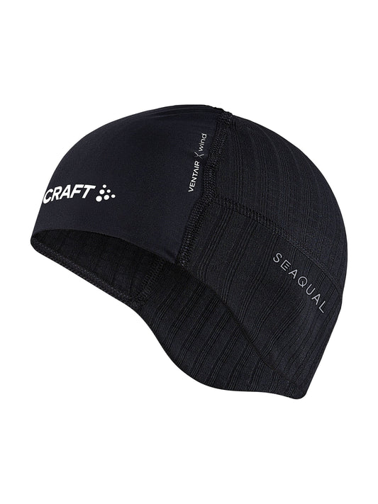 Craft Active Extreme X Wind Hat in Schwarz/Anthrazit, Vorderansicht