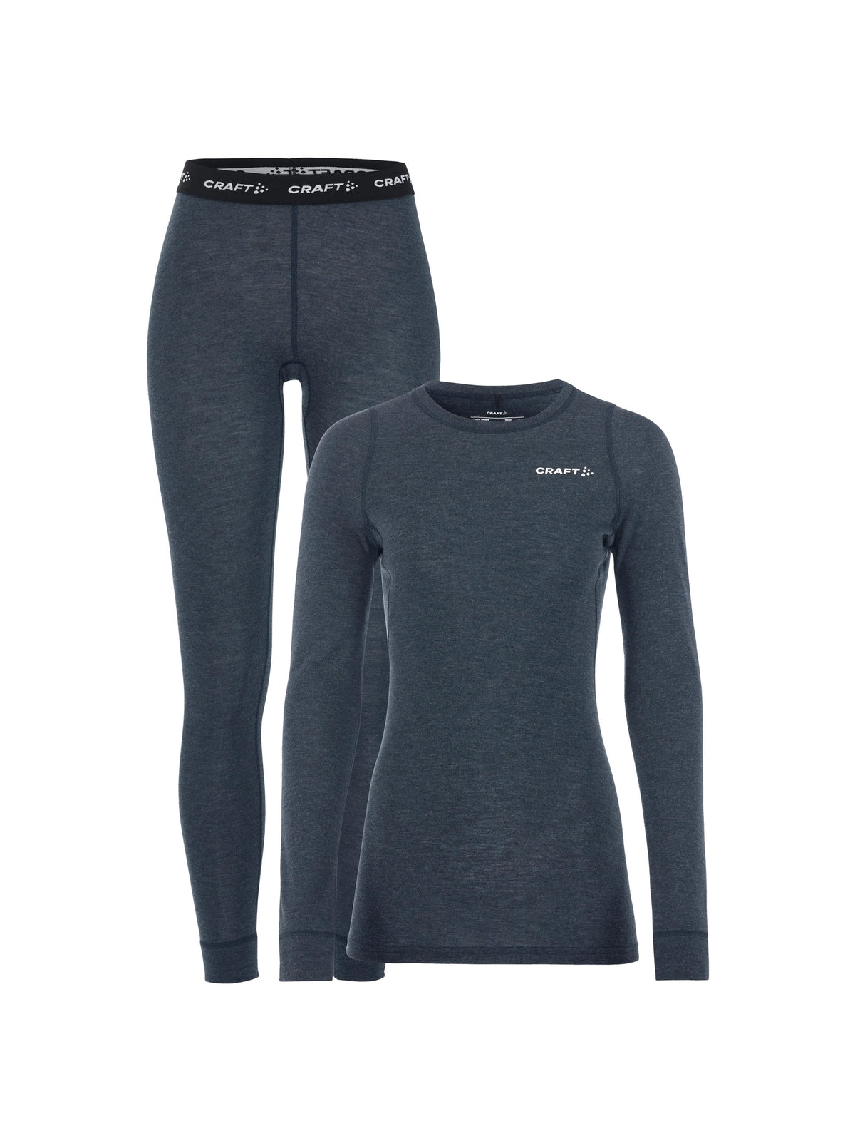 Craft CORE Wool Merino Set Damen in Blau meliert, Vorderansicht